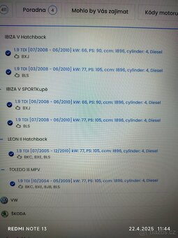 VstřikovačePD+Vačka Kolben Schmidt motor 1,9TDi,BLS - 6