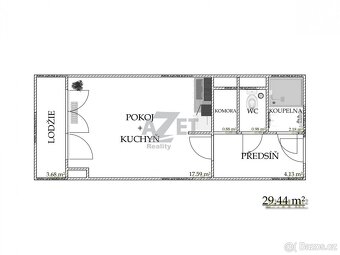 Pronájem, byt 1+kk, 30 m2, Moravská Ostrava, ul. Nádražní - 6