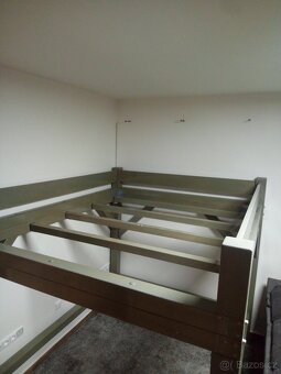 Zánovní patrová postel z masivu pro dvě matrace 200x80cm - 6