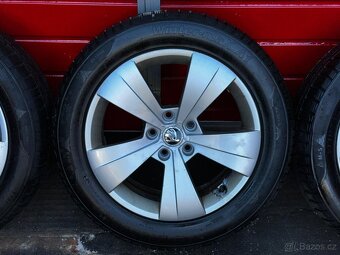 Original ALU kola Škoda 17" 6,5J ET41 + 215/55/R17 - 6