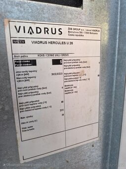 Kotel VIADRUS HERCULES U 26, Dřevo, Uhlí, Koks, Topení - 6