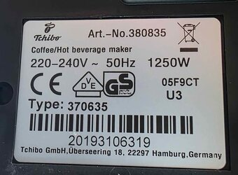 Kávovar na kapsle Tchibo Cafissimo (typ 370635) + odvápňovač - 6
