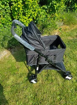 Kočárek pro psy a kočky 2v1 s odnímatelnou boudičkou - nové - 6