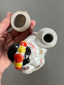 Figurální porcelánová karafa 0.7l, Polonne USSR - 6