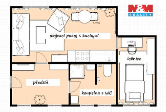 Prodej bytu 2+kk, 50 m², Litvínov, ul. Valdštejnská - 6
