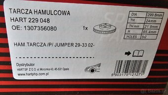 Kotouče + Desky Ducato Jumper Boxer - 6