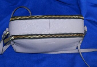 Kožená šedá kabelka/crossbody Paul Costelloe - 6