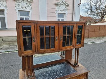 Komoda , malovana truhla, intarzovany pribornik - 6