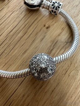 Stříbrný klip na Pandora náramek - 6