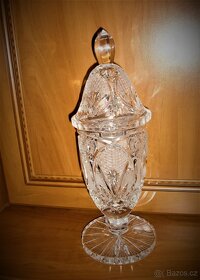 Broušený pohár s poklopem - 6