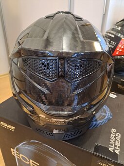 NOVÁ Překlápěcí helma LS2 Advant X Solid Carbon FF901 - 6