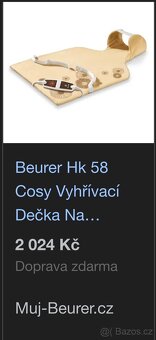 Vyhřívaná deka na zada zn.Breuer - 6