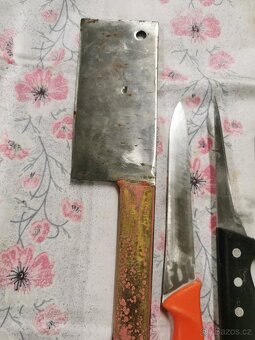 Řeznícke nože, sekáč, mlýnek. - 6