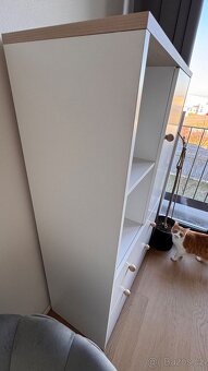 KOMODA JEDNODVEŘOVÁ BÍLÁ/BUK FJORD ELMO 08 - 6