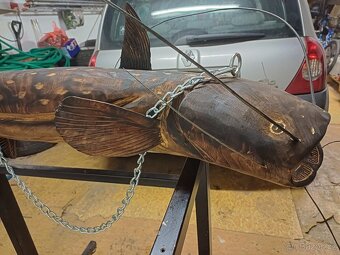 Dřevěná socha sumec - 6