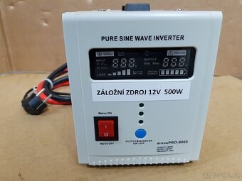 Záložní zdroj 12V 300W SinusPRO - 500PLUS 2A/5A/10 - 6