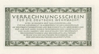 100 ks balíček Wehrmacht 1 Reichsmark 1944,UNC - 6
