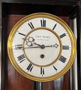 Velké hodiny houslovky okolo roku 1860 - prodloužený model. - 6
