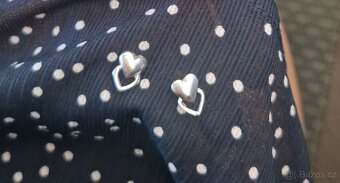 Nové dámské stříbrné náušnice srdce srdíčka 925 - 6