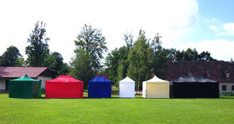Nůžkový zahradní altán party stan 3x4,5m ZELENÝ - 6