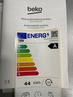 Nepoužitá pračka Beko EWUE76261CSH1W - 6