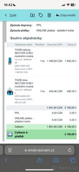 Prodám nový mx/enduro komplet Thor vel L/34 - 6