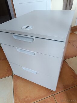 2x kontejner zásuvkový bílý Ikea Galant - 6