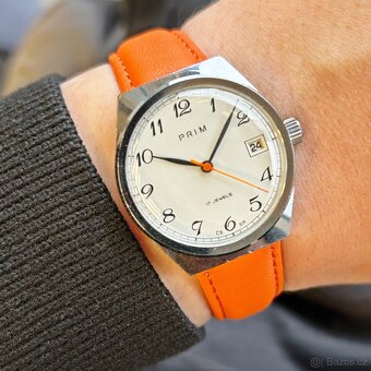 Československé mechanické vintage retro hodinky PRIM Breguet - 6