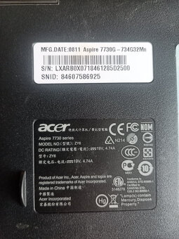 Acer Aspire 7730G 17,3" - 6