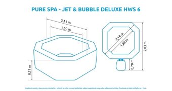Vířivý bazén Pure Spa - Jet & Bubble Deluxe HWS 6 (6 osob) - 6