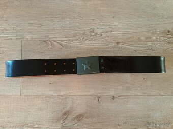 Vojenský pásek/řemen ČSLA kožený - nový - 6
