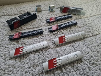 Cierne a sive Napisy S-LINE pre AUDI - 6