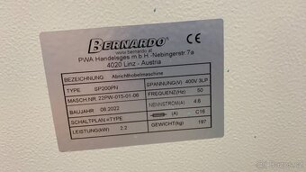 Srovnávací frézka (hoblovka) Bernardo SP 200 PN - 400 V - 6