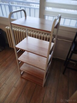 Kuchyňský regál GIORGIO, bílá/dub sonoma - 6