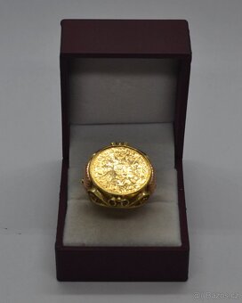 Zlatý prsten s mincí - 6