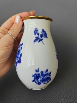 Okouzlující porcelánová váza od Royal KPM z Echt Cobalt - 6
