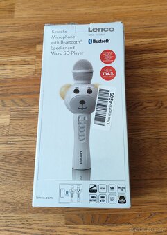 KARAOKE MIKROFON BÍLÝ MEDVĚD LENCO BMC-060WH PRO DĚTI - 6