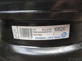 Plechové disky 4x114,3 ET46 5,5Jx14 - HYUNDAI - 6