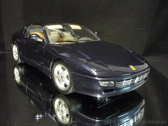 Ferrari 456 GT tmavě modré Bburago 1/18 - 6