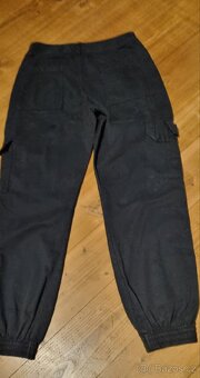 Černé cargo kalhoty - 6