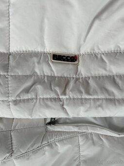 Krásná bílá bunda z husího a prachového peří vel. S - 6
