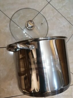 Gastro hrnec velký objem nerez 11,1l vhodný na indukci atd - 6