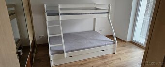 Patrová postel i s matracemi a přistýlkou - 6