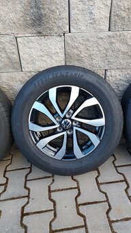Alu kola originál 5x100 r15 vw Polo letní pneu - 6