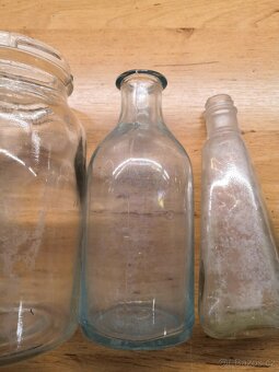 Starožitné lahve, lahvičky, flašky - 6
