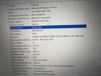 Dell XPS 13, i7, 8GB RAM, 256GB SSD, dotykový - 6