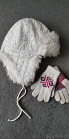 zimní dětský kožíšek; čepice+rukavice - 6