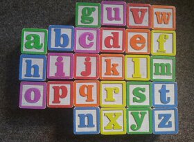 Dřevěné kostky pro děti Mix na stavění a skládání Dětské hry - 6