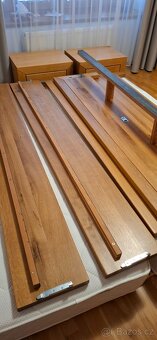 Celomasivni dubová manželská postel - 6