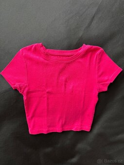 trička s krátkým rukávem, crop topy - 6